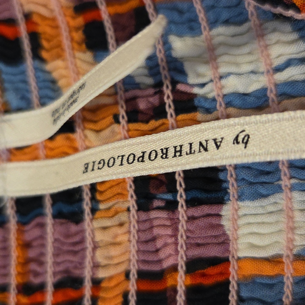 Anthropologie Multicolor Plaid Maxi Dress - Picture 8 of 8